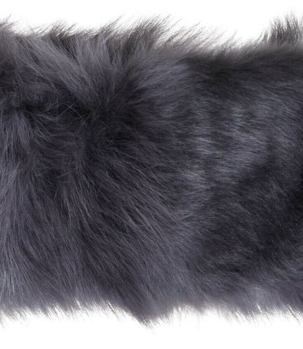 Ladies  Toscana 100% Sheepskin Leather Headband - Grey