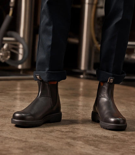 Rossi 301 Endura Black Leather Chelsea Boots