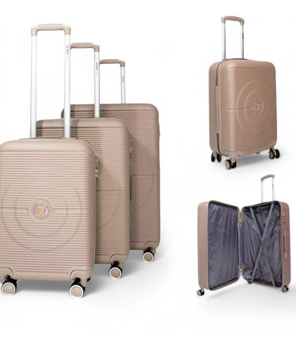 Seto Set of 3 Hard Shell Suitcase in Gold