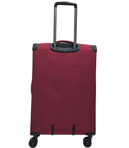 Bourne Medium Soft Shell Suitcase in Burgundy