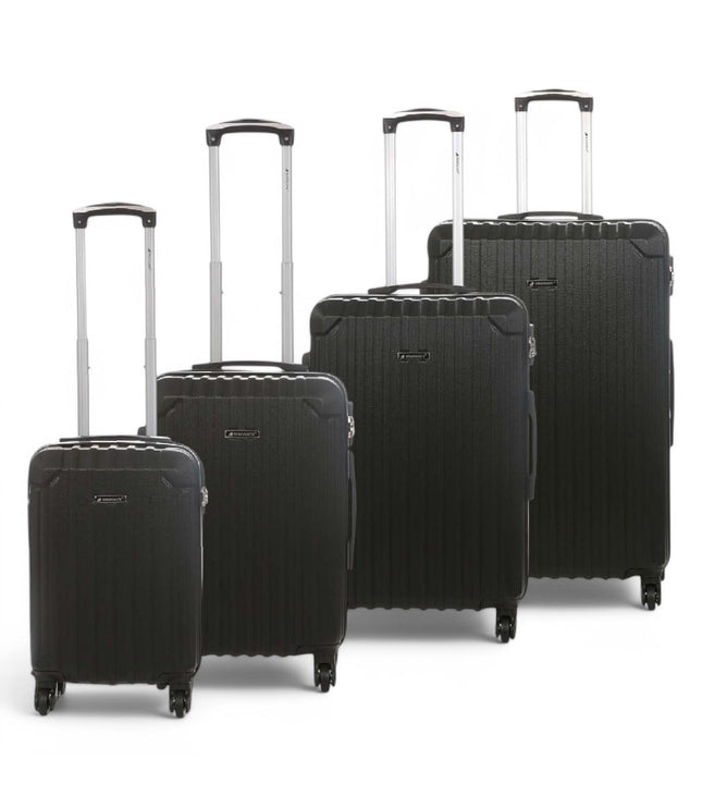 Corowa Set of 4 Hard Shell Suitcase in Black