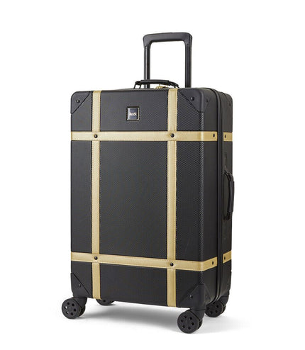 Alston Medium Hard Shell Suitcase in Black Gold