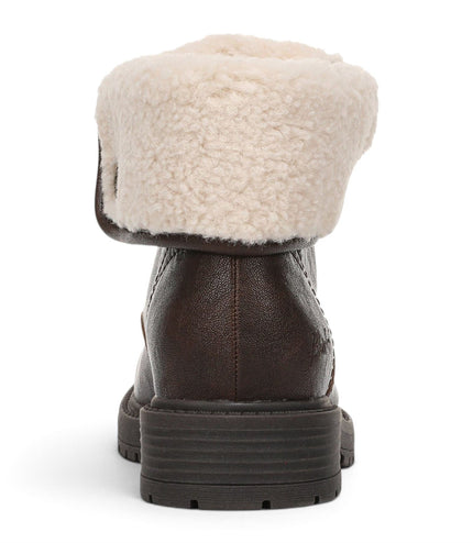 Blowfish Malibu Women's Brown Faux Leather Lace Up Winter Boots - Andy-Cozy