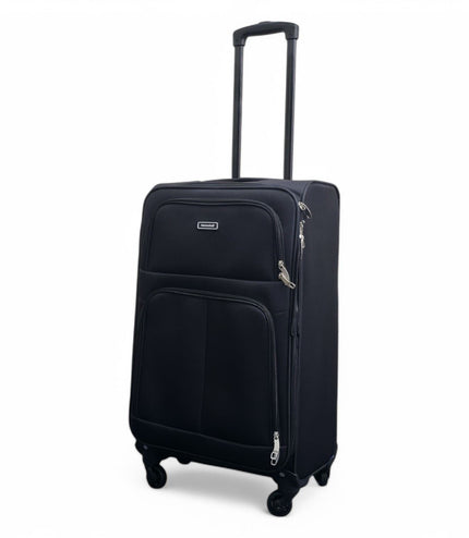 Tahara Medium Soft Shell Suitcase in Black