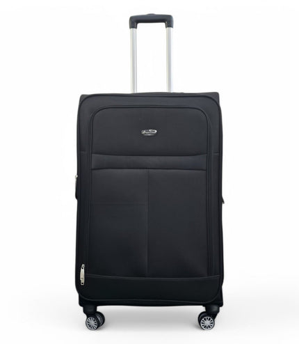 Forbes Large Soft Shell Suitcase in Black