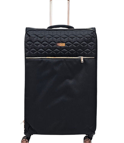 Bexley Large Soft Shell Suitcase in Black