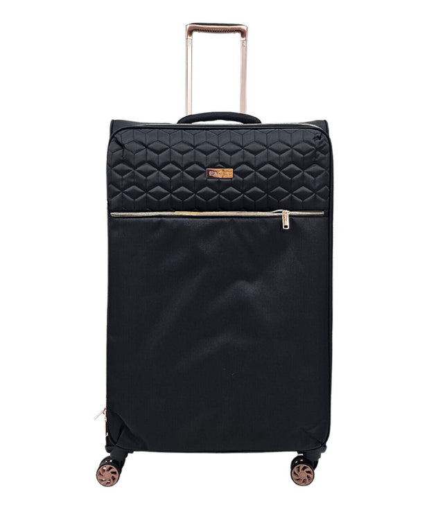 Bexley Large Soft Shell Suitcase in Black
