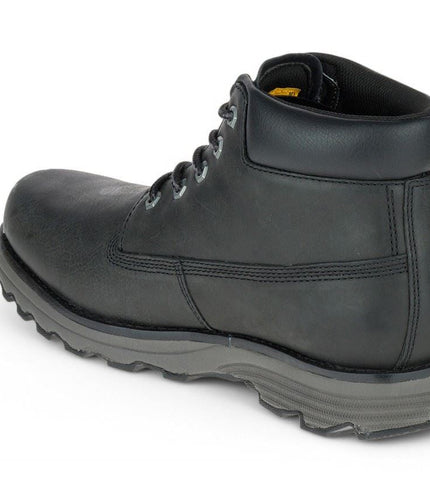 Caterpillar Men's Founder Black Leather Everyday Ankle Boots