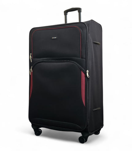 Gosford X-Large Soft Shell Suitcase in Black