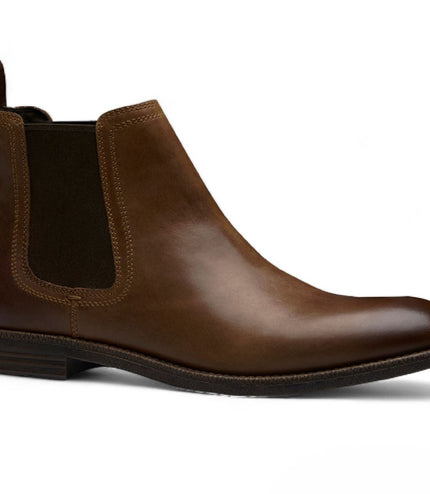 Windsorsmith Mens Brown Leather Chelsea Ankle Dealer Boots - Sergio