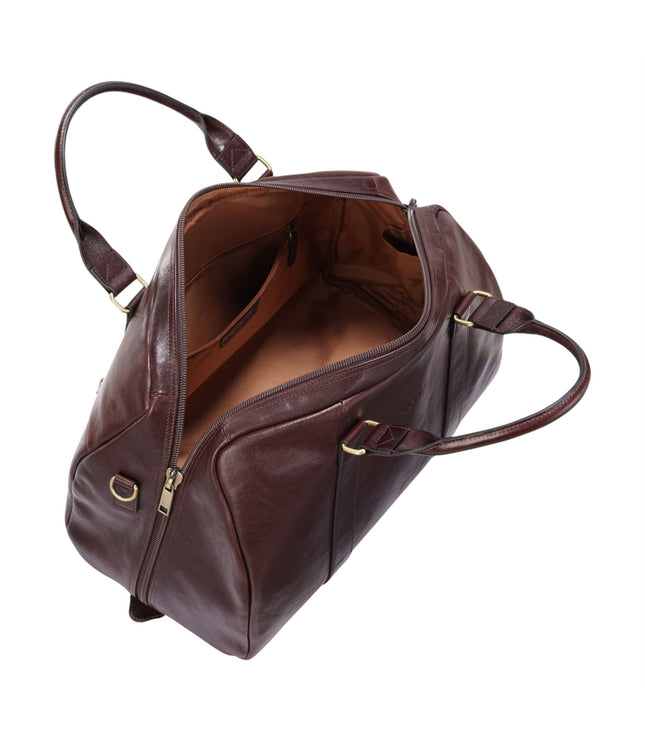 Vintage Genuine Leather Brown Holdall Duffle Gym Travel Bag - Atlas