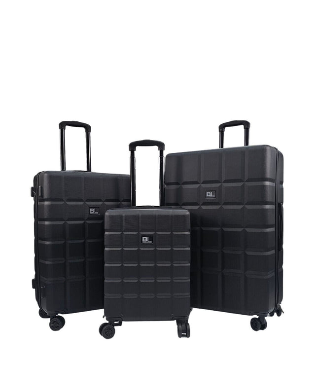 Cotgrave Set of 3 Soft Shell Suitcase in Black