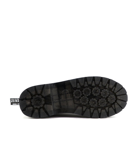 Grinders Unisex Black Chelsea Acs Leather Ankle Slip On Boots