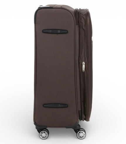 Carrollton Medium Soft Shell Suitcase in Brown