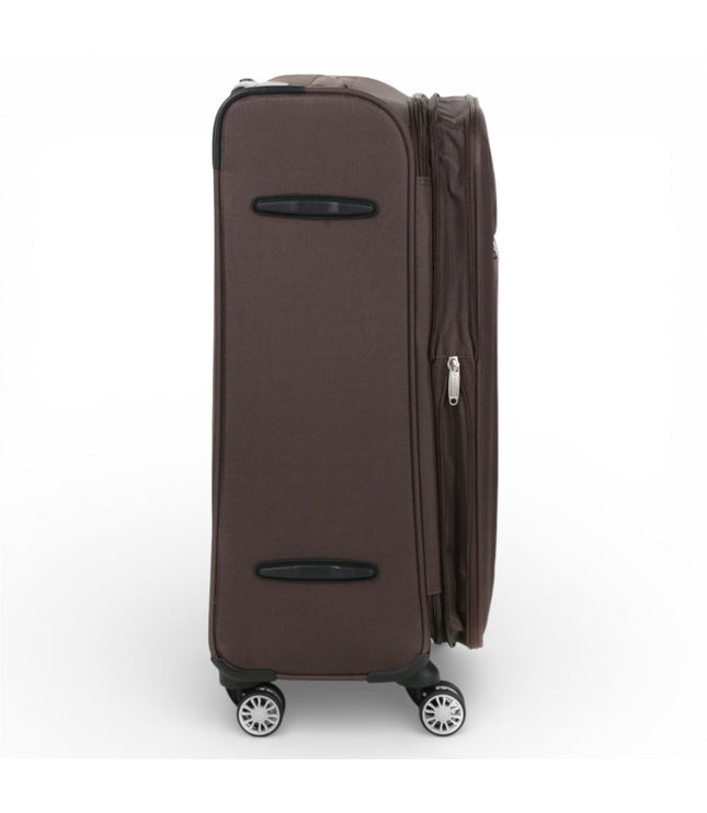 Carrollton Medium Soft Shell Suitcase in Brown