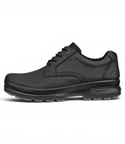 Ecco Men's Black Leather Waterproof Casual Shoes -  Rugged Track 25