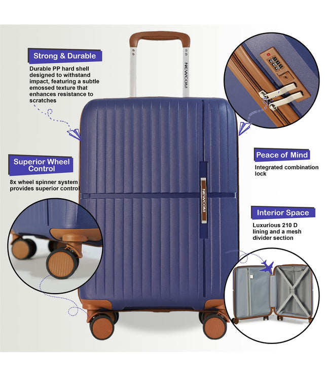 Corowa Set of 3 Hard Shell Suitcase in Teal Blue