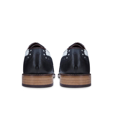 Mens Classic Oxford Navy/White Leather Gatsby Brogue Shoes