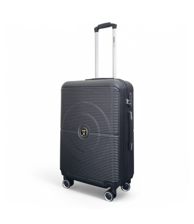 Seto Medium Hard Shell Suitcase in Black
