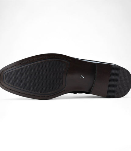 Men's Brown Slip-On Loafers Leather Lined Smart Shoes