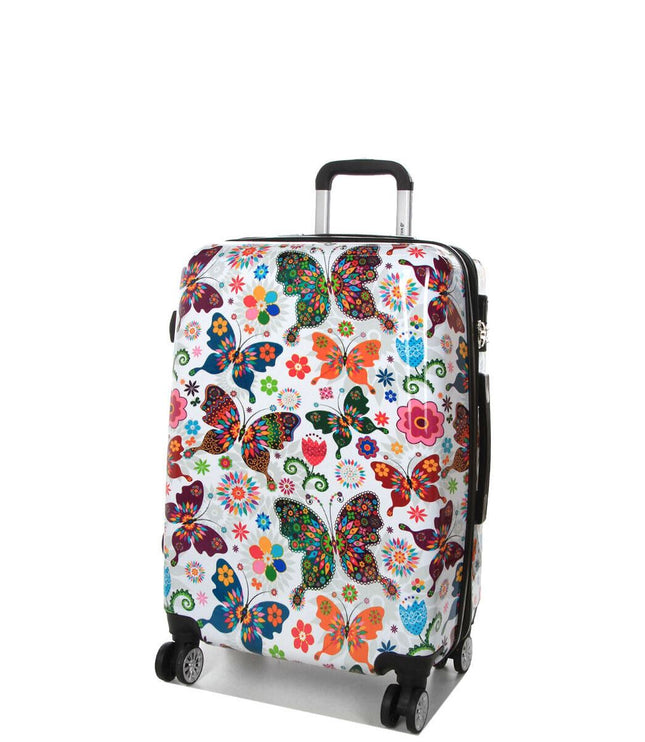 Corbridge Medium Hard Shell Suitcase in Butterfly