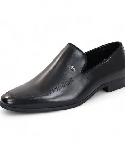Men's Black Classic Slip-On Loafers Formal Shoes