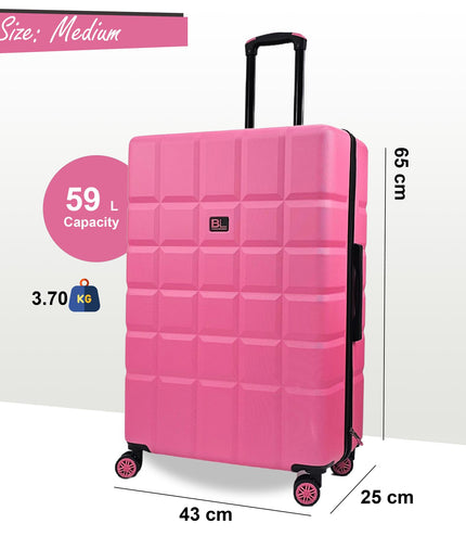 Cotgrave Medium Soft Shell Suitcase in Pink