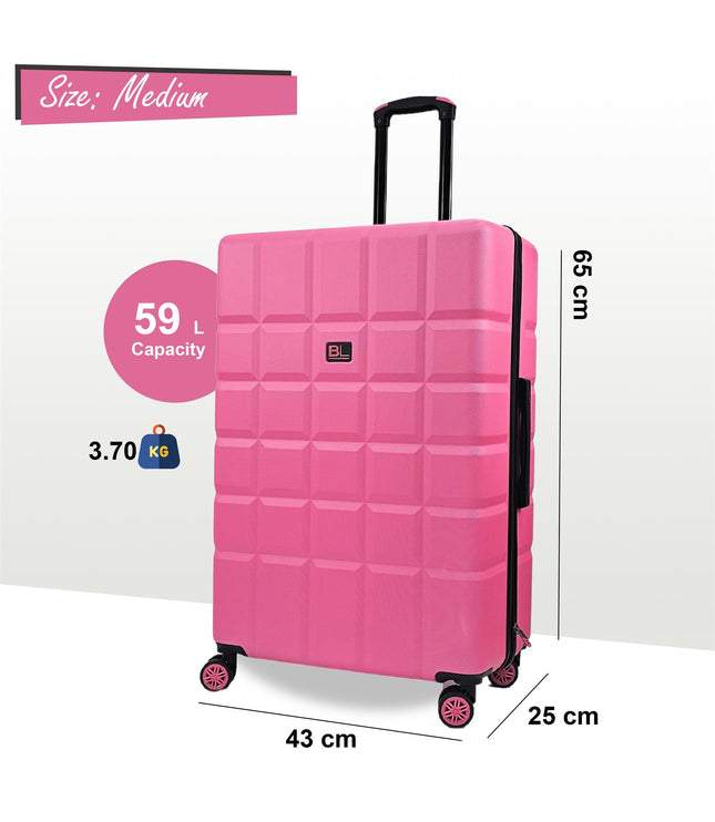 Cotgrave Medium Soft Shell Suitcase in Pink