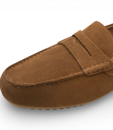 Tamaris Mens Brown Suede Moccasin Loafers Casual Shoes