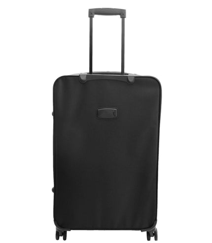 Cinderford Medium Soft Shell Suitcase in Black