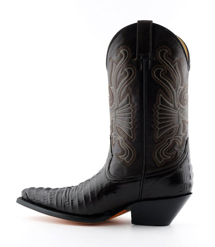 Grinders Brown Leather Western Cowboy Boots -Carolina