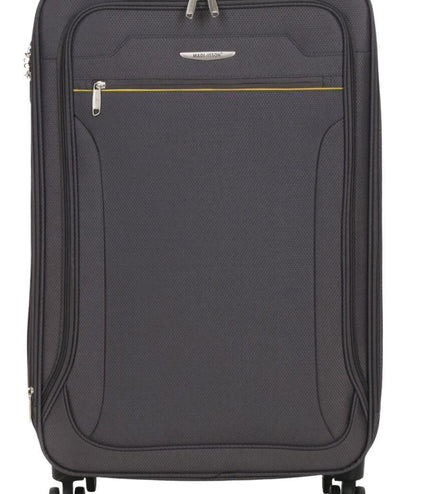 Cinderford Medium Soft Shell Suitcase in Grey