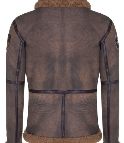Mens B3 Sheepskin WW2 Bomber Jacket-Arnsberg