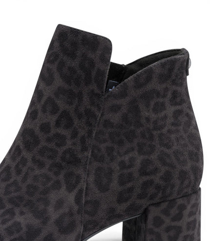 Tamaris Women's Grey Faux Heeled Ankle Boots - 25354-43