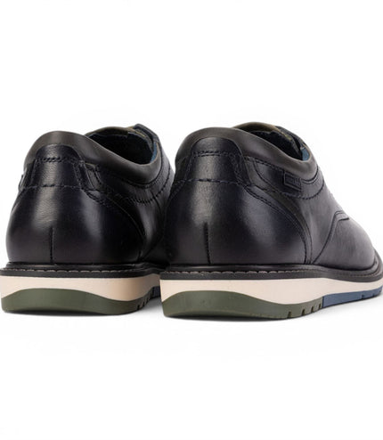 Pikolinos Men's Blue Leather Lace-Up Smart Shoes - Berna