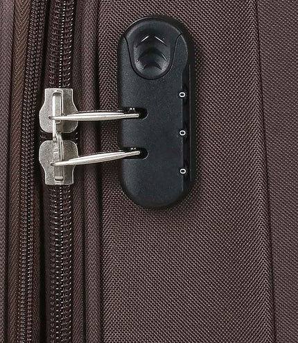 Carrollton Set of 3 Soft Shell Suitcase in Brown