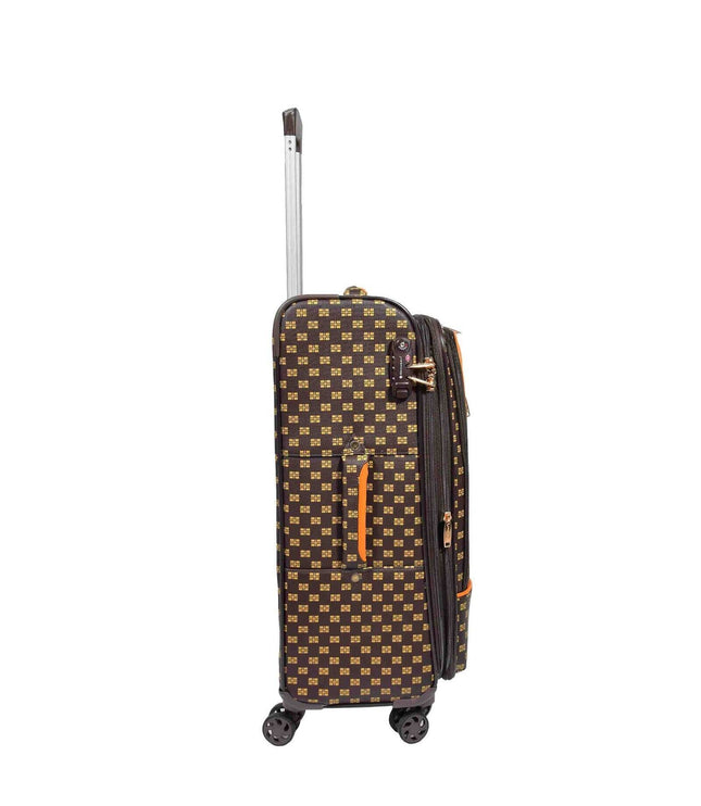 Corringham Medium Soft Shell Suitcase in Coffee
