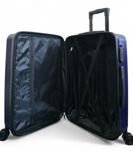 Junee Medium Hard Shell Suitcase in Navy Blue