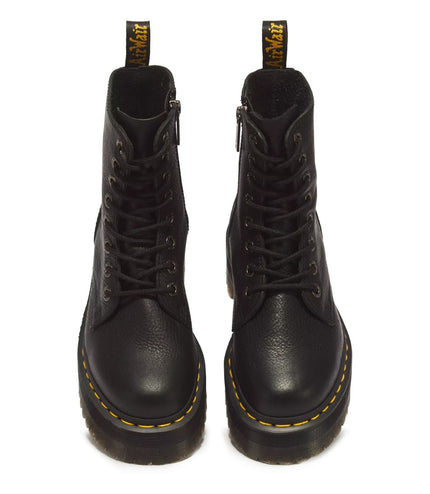 Dr Martens  Jadon III Black Soft Leather Platform Boots -26378001