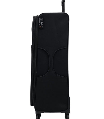 Ashford Extra Large Soft Shell Suitcase in Black