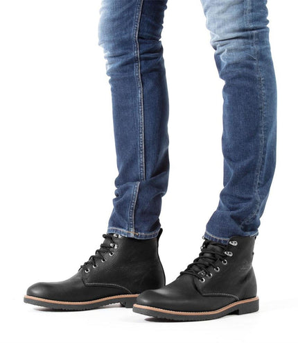 Panama Jack Men's Glasgow GTX C3 Black Waterproof Leather Ankle Boots