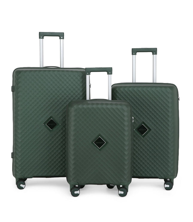 Courtenay Set of 3 Hard Shell Suitcase in Green