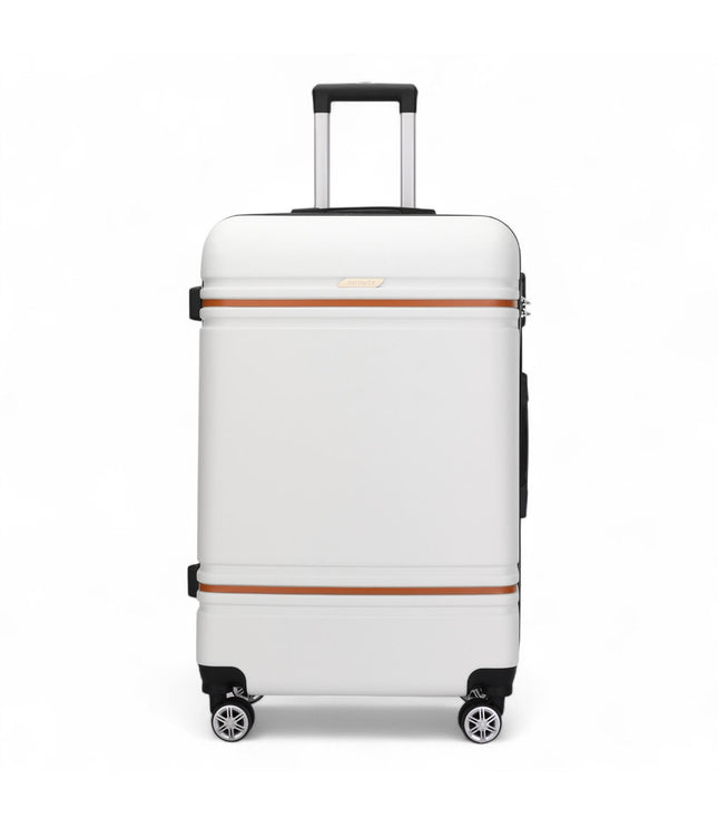Calgary Medium Hard Shell Suitcase in Cream White