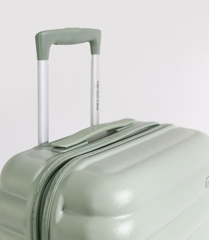 Hard Shell Cabin 37 x 22 x 55 cm Green TSA Secure Luggage Suitcase Suitable for Easyjet, Ryanair