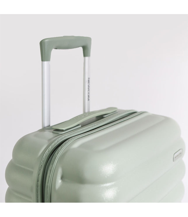 Hard Shell Cabin 37 x 22 x 55 cm Green TSA Secure Luggage Suitcase Suitable for Easyjet, Ryanair