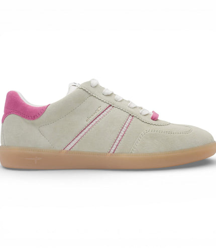 Tamaris Women's Green Pink Leather Trainers Sneaker Shoes