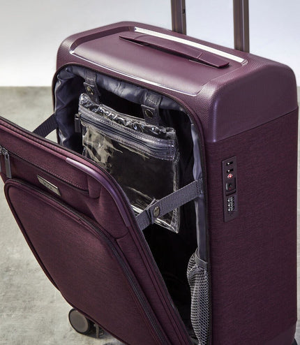 Amesbury Medium Soft Shell Suitcase in Purple