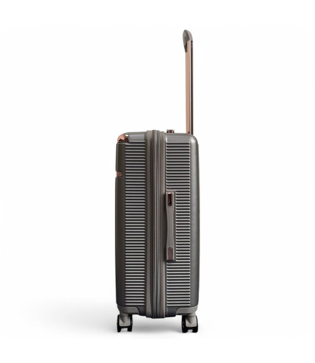 Cowra Medium Hard Shell Suitcase in Champagne ( Beige )