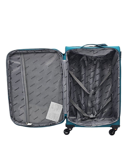 Ashford Extra Large Soft Shell Suitcase in Teal