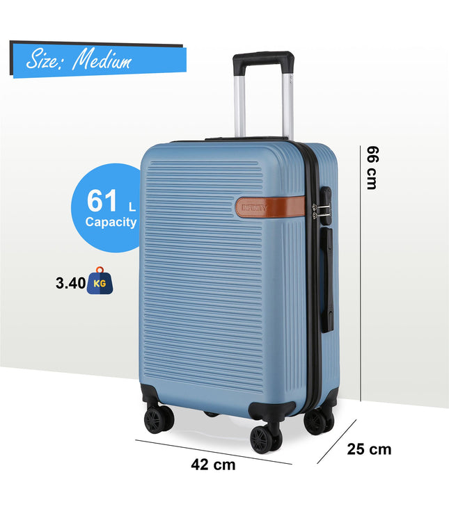Calgary Medium Hard Shell Suitcase in Blue